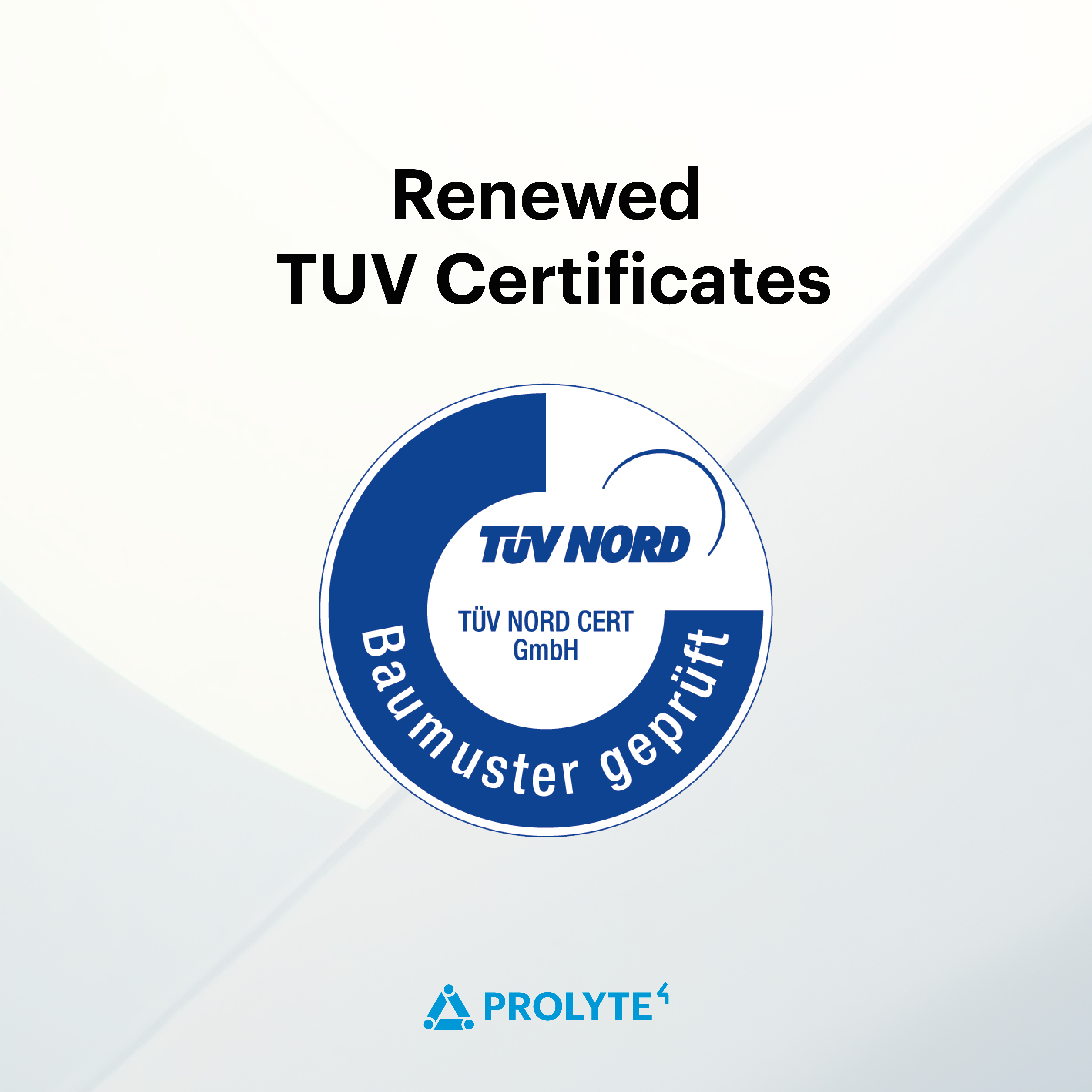 Prolyte Renews TUV Certificates 