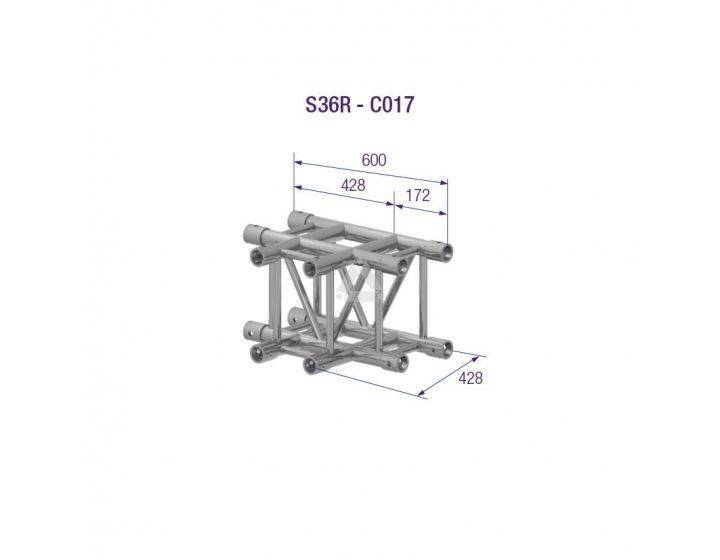 S36R-C017 3-Way Corner T-Joint