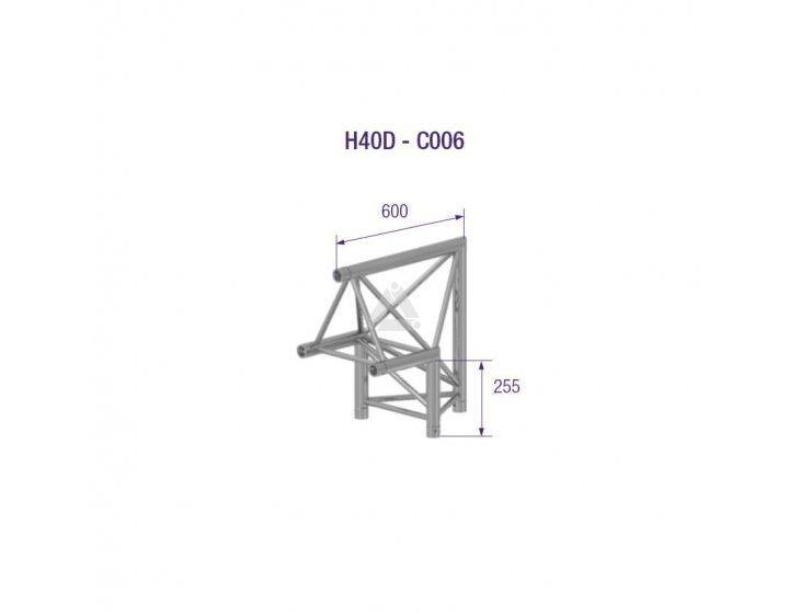 H40D-C006-TRIANGLE 40 2-WAY CORNER 90°AU